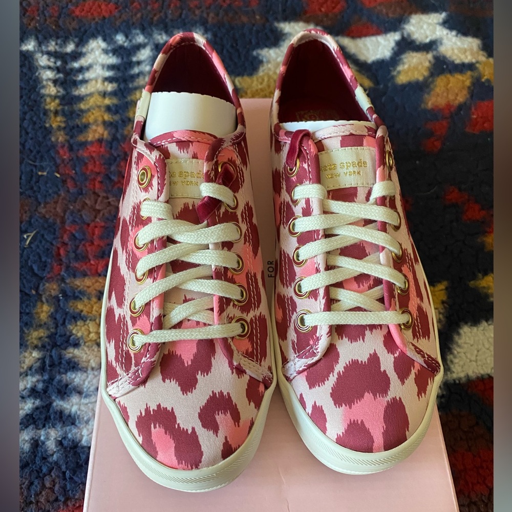 Keds for Kate Spade kickstart KS Leopard pink